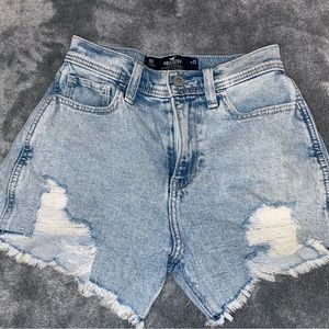 Ripped Light wash Hollister Vintage Stretch shorts